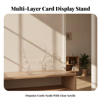 Greeting Card Display Rack Unobstructed Front Tiered Card Simple to Clean to Clean