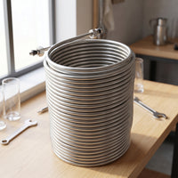 120 Ft Cooling Coil with Fittings 3/8 Inch Beer Cooling Coil Chiller Food Grade for Homebrewers, Keg Owners, Homebrewing