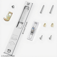 Sliding Pane Security Lock, Aluminum Alloy Hook Latch with security-theftTheft Function, Easy to Install, for Home Patio Door, Pane