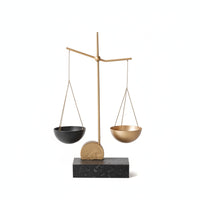 Tabletop Balance Scale Elegant Balance Scale Decor Metal for Living Room