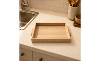 Beech Wood Tray Solid Wooden Tray Activity Tray Sorting Tray with Smooth Surface Easy to Carry and Lightweight Suitable for Children Play Classroom