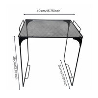 Foldable Mesh Rack Stackable Storage Rack Heavy Duty Iron Storage Stand for Stall, Retail