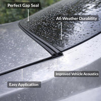 Car Door Seal Strip Rubber Sealing Strip for Most SUVs Sedans, Soundproof Noise  #variant:10 meters