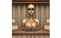 Mannequin Head with Shoulders Solid Core Hairpiece Display Head Pierced Ears Hairpiece Display Bust for Photography