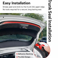 Universal Car Weather Seal Strip, Rubber Trunk Lid Sealing Strip for SUV, Not Prone to Aging Trunk L - Image 8