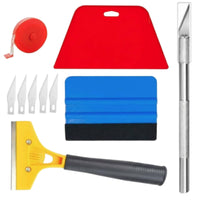 10 Pieces Car Wrap Tool Kit Anti-Slip Handle Squeegee and Set Long-Lasting