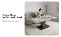 Rectangular Table with Shelf Minimalist Design Household Furniture Modern design Light Luxury Feel for Living Room, Lounge Area