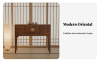 Long Narrow Altar Table New Chinese Appearance Narrow Hall Table Table Retro Artistic Modern Minimalist Design for Hallway