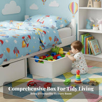 Underbed container with casters flat-design Design Household Storage adaptable