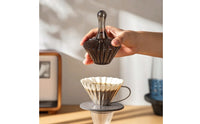 Folded-Paper Coffee Dripper Shatterproof Resin Pour over Coffee Dripper Shatterproof Folded-Paper Strainer Cup for Baristas, Kitchen, Office