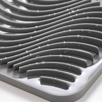 Heat Resistant Sloped Draining Tray Easy to Clean Silicone Dish Drying Mat Multi-Purpose Kitchen Counter Draining Pad for Bar