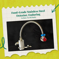 Commercial Kitchen Faucet Valve, 304 Stainless Steel Water Conservation Device, sturdyduty water-guard faucet for restaurants, hotels, cafes