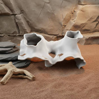 Double Opening Cave Hiding Area Pet Decor Natural Look for Terrarium