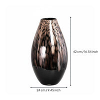 Gradient Glass Vase European Style Modern Art Vase Luxurious Design Tabletop Ornament for Entryway
