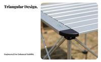Collapsible Table and Chair Set Stable framework for Backyard, Campers, Families