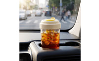Plastic Cup with Ice Tray Compact Cold Drink Cup with Lid Tumbler Food-Safe-Food-Safe-Safe Sturdy for Commuters, Office, Car