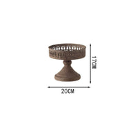 Vintage Pedestal Plant Stand Ornate Cutout Design Antique Design Flower Pot Base