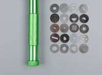 陶艺工具挤泥器 陶泥枪儿童手工diy制作旋转式铝合金粘土挤出器