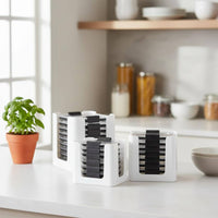 3 Pieces Lid Storage Rack ABS Plastic Food Container Lid Organizer