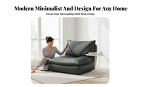 Envelope-Shaped Armchair Modern & design Lounge Chair Thick Cushioning low-height for Young Adults, Bedroom, Balcony, book snug