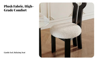 Keyhole spine Chair sturdy Wood Legs Armless Upholstered Chair Vintage Aesthetic Ergonomic spinerest for Interior Decorators