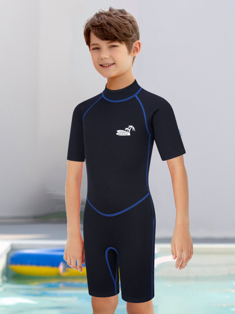 VERSUSME3MM加厚儿童潜水服连体潜水衣男女大童冬季冲浪游泳保温1