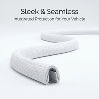 EPDM Car Door Edge Protector Trim, U Shape Rubber Edge Protector for Most Cars,  #variant:White