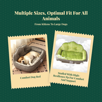 Dog Bed, Waterproof, Calming, snug Pet Sofa, Removable Cover, Non-Slip, Suitable for Large and Small Dogs and felines