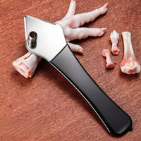 Chicken Bone Remover Black and Silver Chicken Feet Deboner Compact