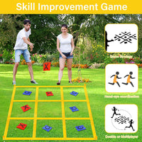 Portable Foldable Giant Tic-Tac-Toe Game for Family Camping