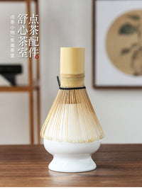 Tea Whisk Matcha Brush Set with Stand, Japanese Style Gift Box