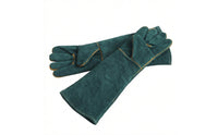 Leather Gloves with Long Cuffs Heavy Duty Bovine Leather Gloves with Extended Forearm Guard Guarding for Welders, Gardeners, Metalworking, Gardening