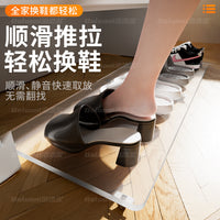 Sliding Shoe Rack Plate for Entryway, Cold Rolled Steel