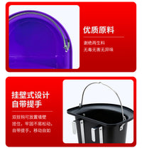 马术马料槽D形水料桶饮水器马房挂放两用料槽专用喂水桶马术用品