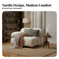 Lowlow-to-the-Ground Block Settee Italian Inspired Configurable Sofa Shaped Foam Filling Minimalist Design for Homeowners