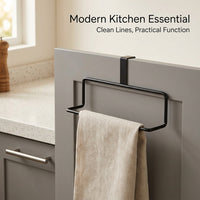 Cabinet and Closet Metal Kitchen Towel Rail for Hanging Cloths, Modern Minimalist Hook and Holder for Students