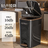 Simple Pedal Trash Can with Lid for Home Use