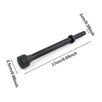 3 Pieces Extended Length Pneumatic Flathead Bit Set Multi Purpose Flat Head Air Hammer Bit Long-Lasting Pneumatic Hammer Bits Heavy Duty for Auto Repair Workers, DIY Users, Sheet Metal Work, Garage