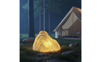 Solar Rock Light Waterproof Stone-Shaped Lamp Decorative Stone Lamp LED Solar Pebble Light Textured Surface for Courtyard, Lawn