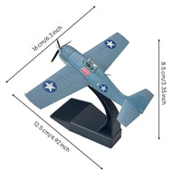 1/72 Scale Historical US Navy Plane Model Highly Detailed Diecast Airplane for Hobbyists, Office Decoration