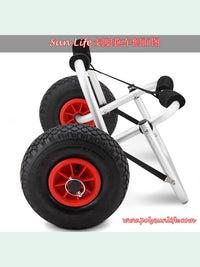 Foldable Two-Wheel Cart for Kayaks and Inflatable Boats