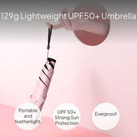 Carbon Fiber Compact Umbrella, Portable Sun & Rain