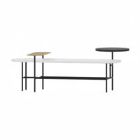 Multi-Level Oval Table Minimalist Design Oval Century-Inspired-Century Table