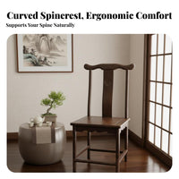 Miniature Official's Hat Chair Traditional Chinese Design Wooden Seat Antique Aesthetic Artisanal Quality for Children