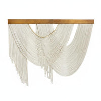 Rope Tassel Hanging Soft Touch Boho Woven Tapestry House Decoration for Bedroom, Entryway
