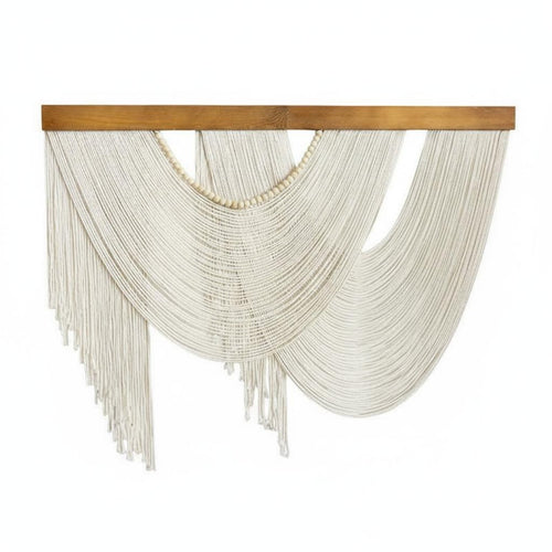 Rope Tassel Hanging Soft Touch Boho Woven Tapestry House Decoration for Bedroom, Entryway