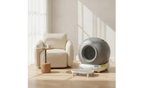 Electric Smart Litter Box with App Control Safe Automatic Cat Litter Box Quiet Pet Supply Washable for Apartment