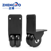 Xiaobo Plastic Right-Angle Double Wheel for Luggage and Toolbox, Wear-Resistant