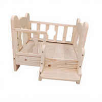 Wooden pet bed for small pets