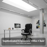 Managerial Highspine Armchair Real leather Ergonomic Rolling Chair Adjustable Height rearing for Managerials, Students